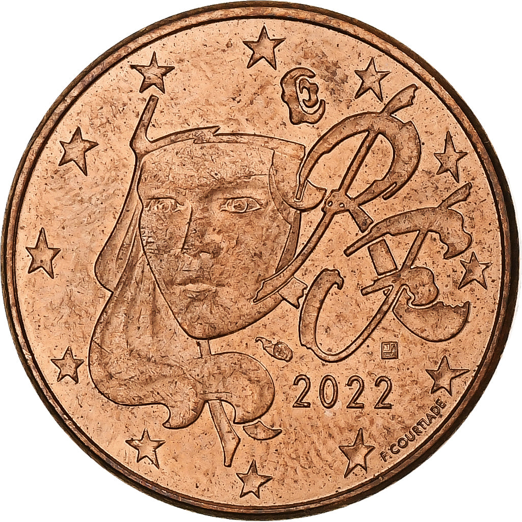 Francja, 5 Euro Cent, 2022, AU(55-58), Miedź platerowana stalą, Gadoury:3