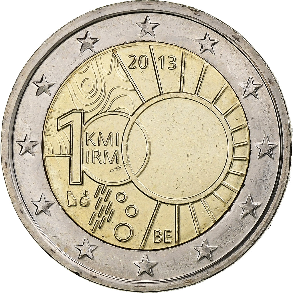Belgique, 2 Euro, 2013, INSTITUT MÉTÉOROLOGIQUE, SPL, Bimétallique