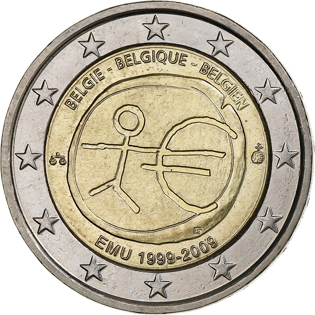 Belgium, Albert II, 2 Euro, 2009, Brussels, Bi-Metallic, AU(55-58), KM:282