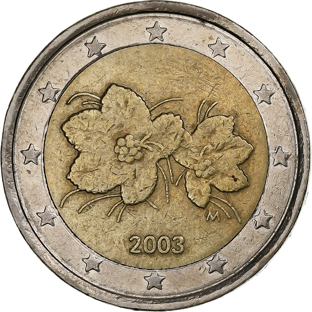 Finlandia, 2 Euro, 2003, Vantaa, Bi-metallico, BB, KM:105