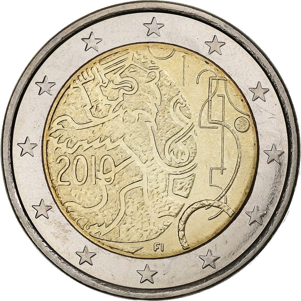 Finlandia, 2 Euro, 2010, Vantaa, Bi-metallico, BB, KM:154