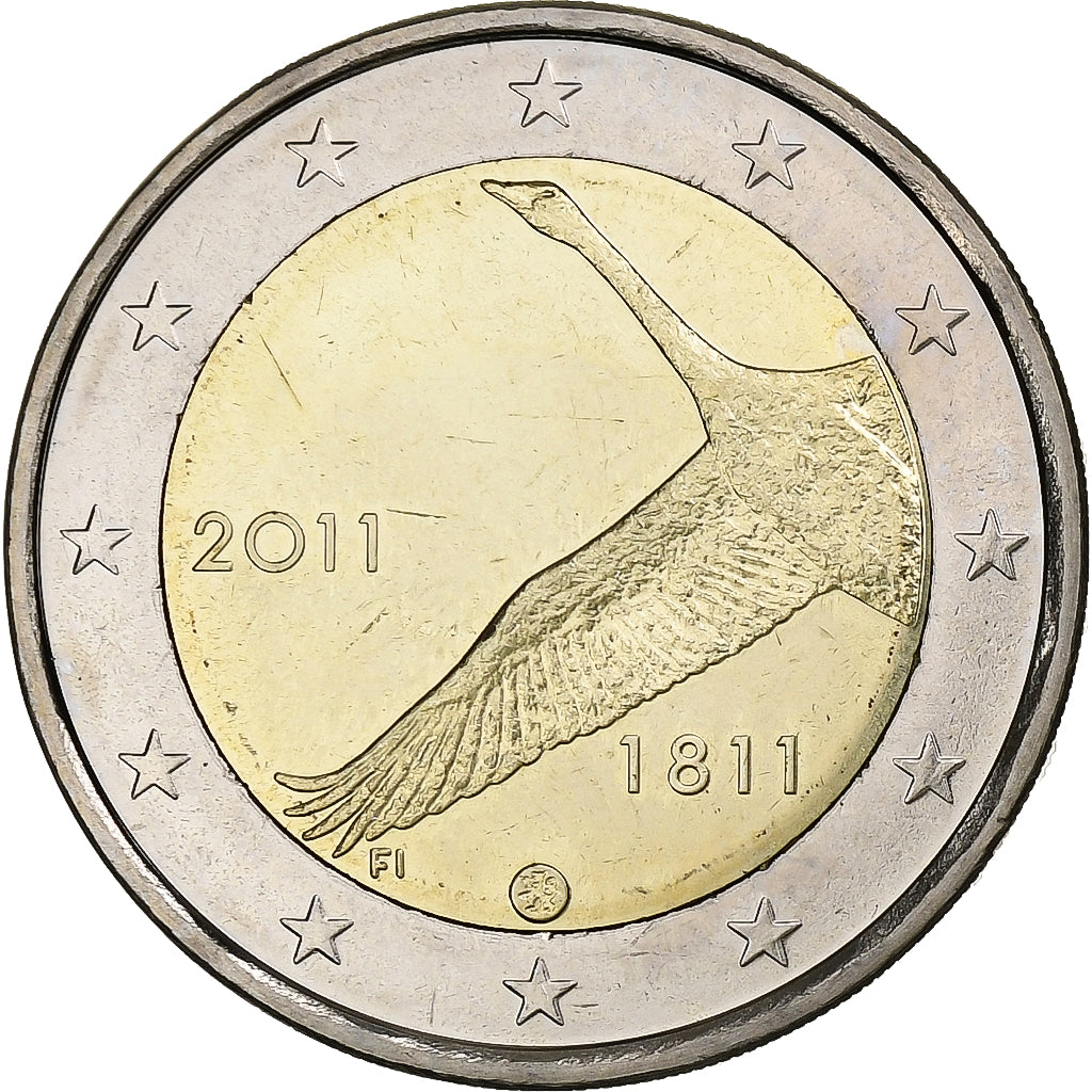 Finlandia, 2 Euro, 2011, Vantaa, Bi-metallico, SPL, KM:163