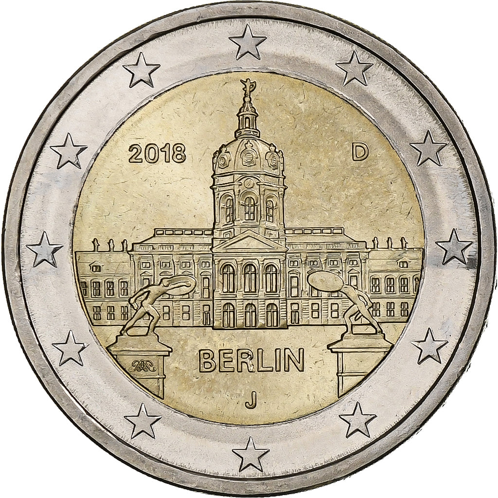 République fédérale allemande, 2 Euro, 2018, Hambourg, Bimétallique, SPL