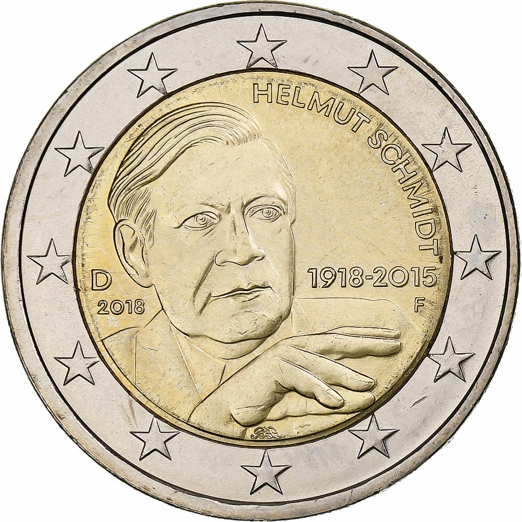 République fédérale allemande, 2 Euro, 2018, Stuttgart, Bimétallique, SPL
