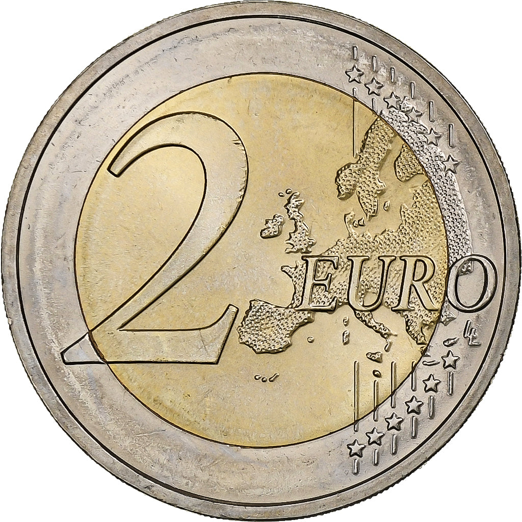 République fédérale allemande, 2 Euro, 2018, Karlsruhe, Bimétallique, SPL
