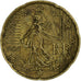 France, 20 Euro Cent, 1999, Brass, EF(40-45)
