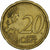 Italie, 20 Euro Cent, 2009, Or nordique, TTB