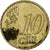 Francia, 10 Euro Cent, 2010, Paris, Latón, BC, KM:254