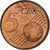 Francja, 5 Euro Cent, 2001, Paris, Miedź platerowana stalą, EF(40-45), KM:1284