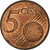 Grécia, 5 Euro Cent, 2006, Athens, Aço Cromado a Cobre, EF(40-45), KM:183