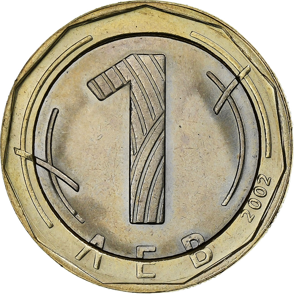 Bulgaria, Lev, 2002, Sofia, Bi-metallico, SPL, KM:254