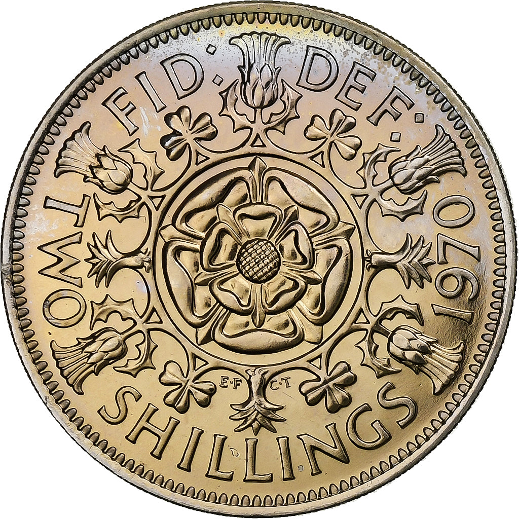Great Britain, Florin, Two Shillings, 1970, Copper-nickel, MS(63)