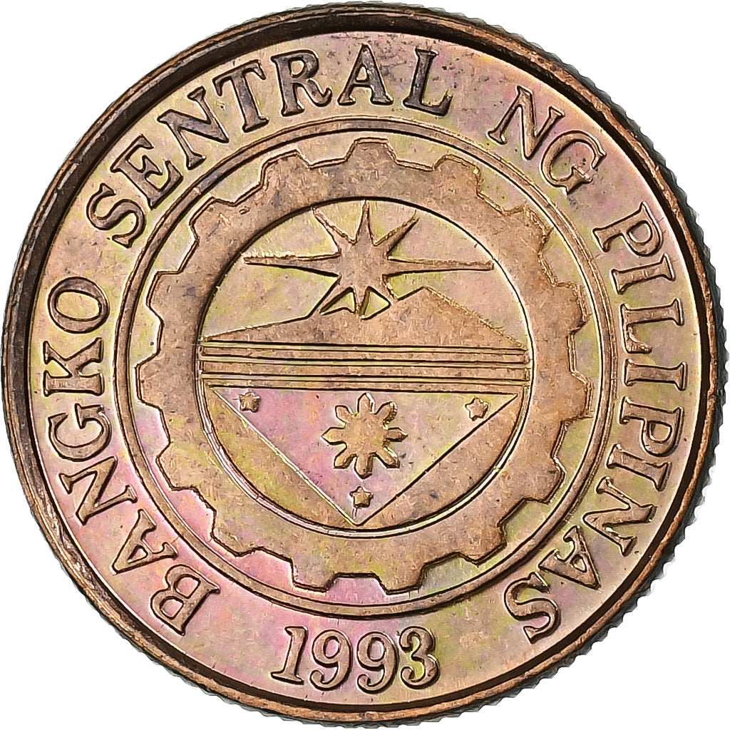 Filipiny, 10 Sentimos, 1996, Acier plaqué cuivre, AU(55-58), KM:270.1