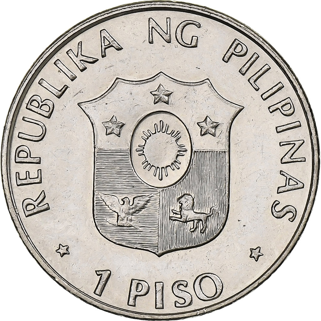 Philippines, Piso, 1992, Nickel Clad Steel, MS(63), KM:260