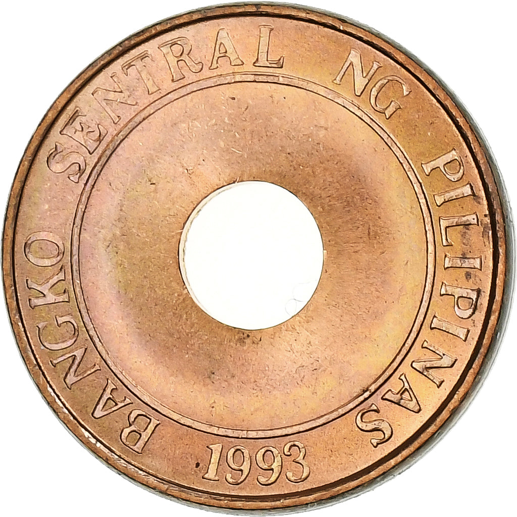 Filipinas, 5 Sentimos, 1998, Cobre chapado en acero, SC, KM:268