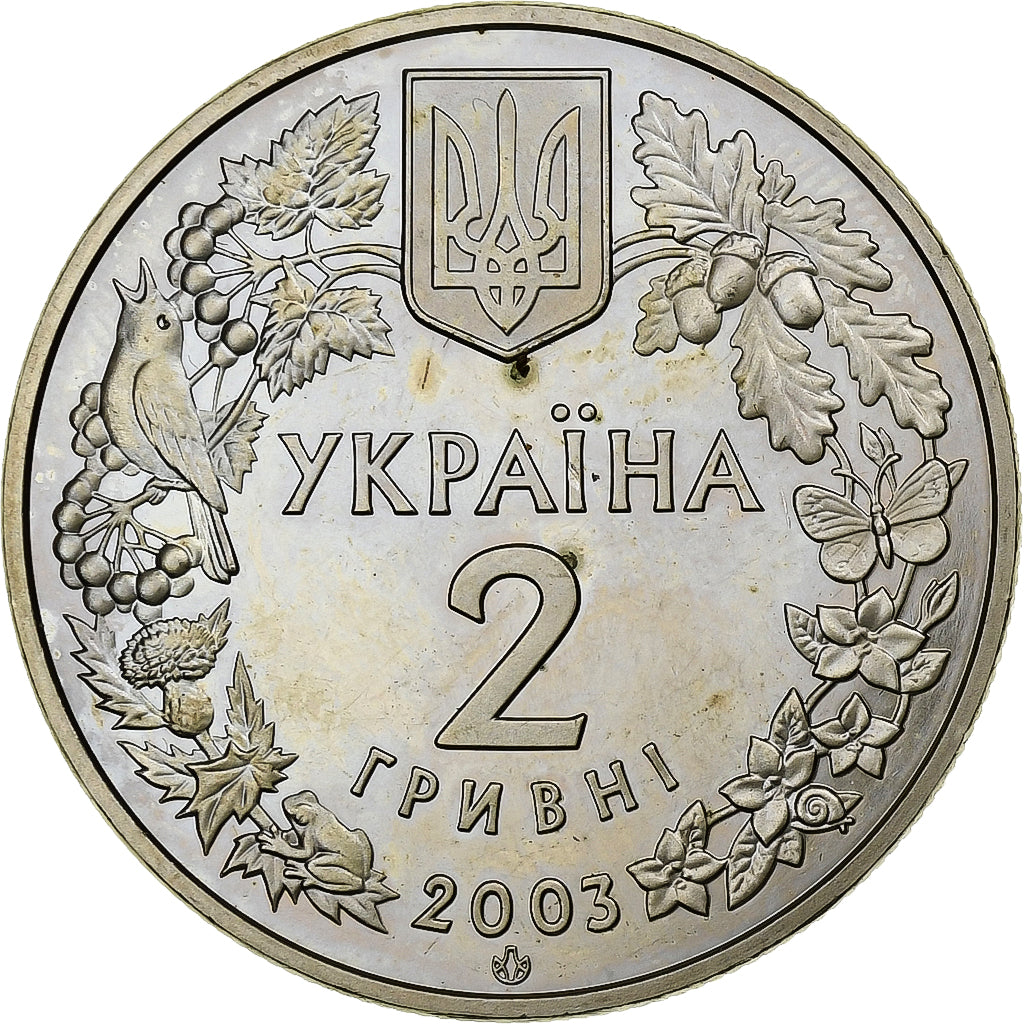 Ucraina, 2 Hryvni, 2003, National Bank Mint, Rame-nichel-zinco, SPL, KM:167