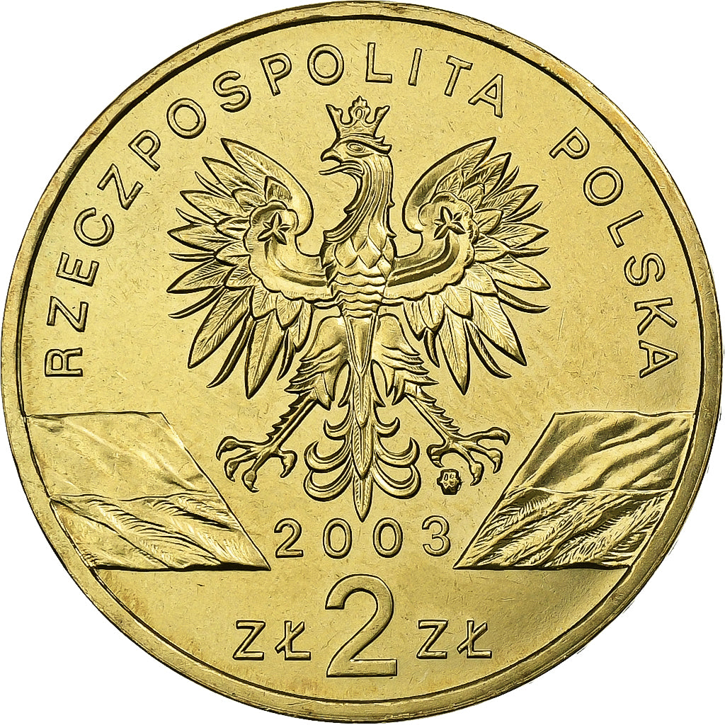 Polonia, 2 Zlote, 2003, Warsaw, Ottone, SPL, KM:445
