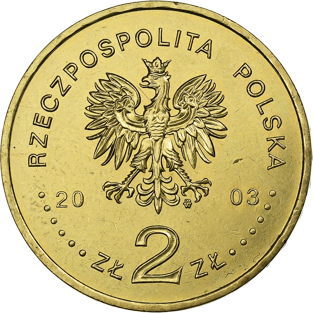 Polonia, 2 Zlote, 2003, Petroleum and Gas Industry 150th Anniversary, laiton