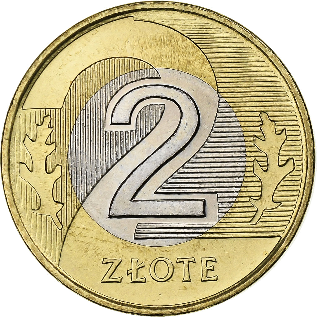 Polonia, 2 Zlote, 1994, Warsaw, Bi-metallico, SPL, KM:283