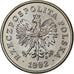 Polonia, 50 Groszy, 1992, Warsaw, Rame-nichel, SPL, KM:281