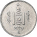 Mongólia, 20 Tugrik, 1994, Alumínio, MS(63), KM:122