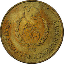 Mongolia, Tugrik, 1986, Aluminum-Bronze, AU(55-58), KM:48