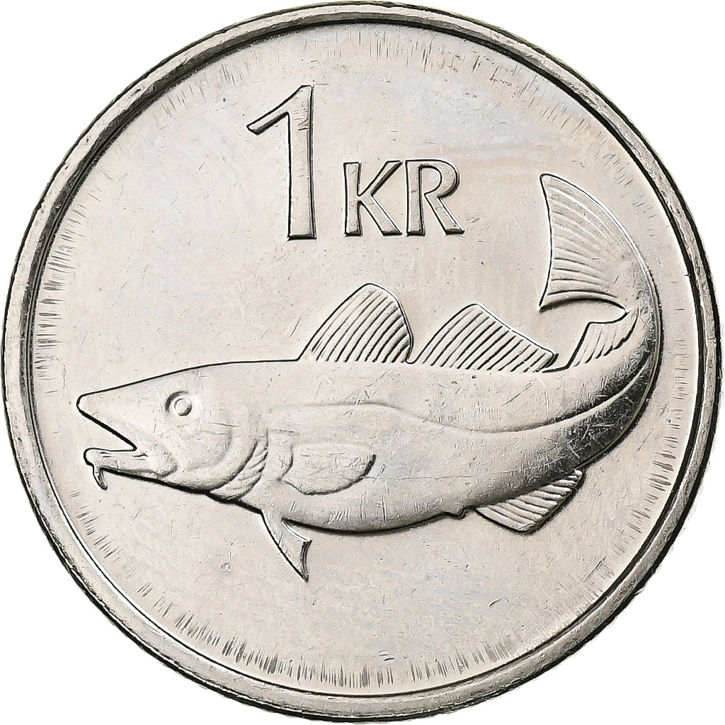 Iceland, Krona, 1996, Nickel, MS(63), KM:27A