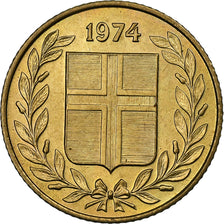 Iceland, 50 Aurar, 1974, Nickel-brass, MS(63), KM:17