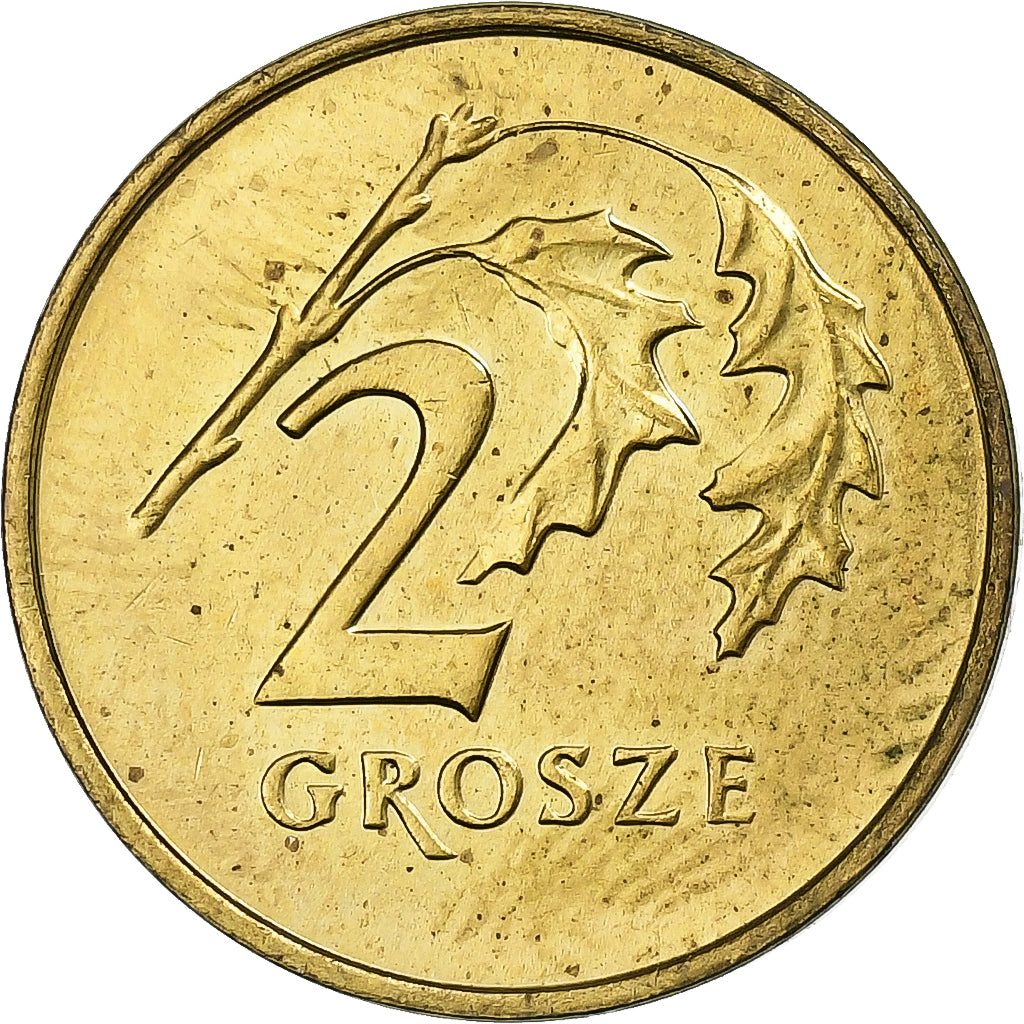 Polonia, 2 Grosze, 1992, Warsaw, Ottone, SPL-, KM:277