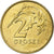 Poland, 2 Grosze, 1992, Warsaw, Brass, AU(55-58), KM:277