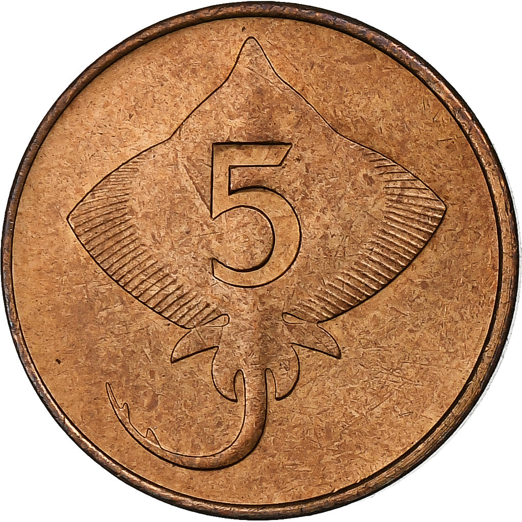 Islande, 5 Aurar, 1981, Bronze, SUP, KM:24