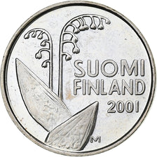 Finland, 10 Pennia, 2001, Copper-nickel, MS(63), KM:65