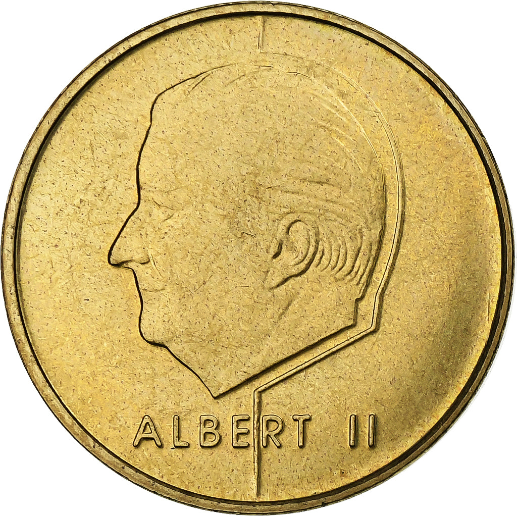 Belgium, Albert II, 5 Francs, 5 Frank, 2001, Brussels, Aluminum-Bronze