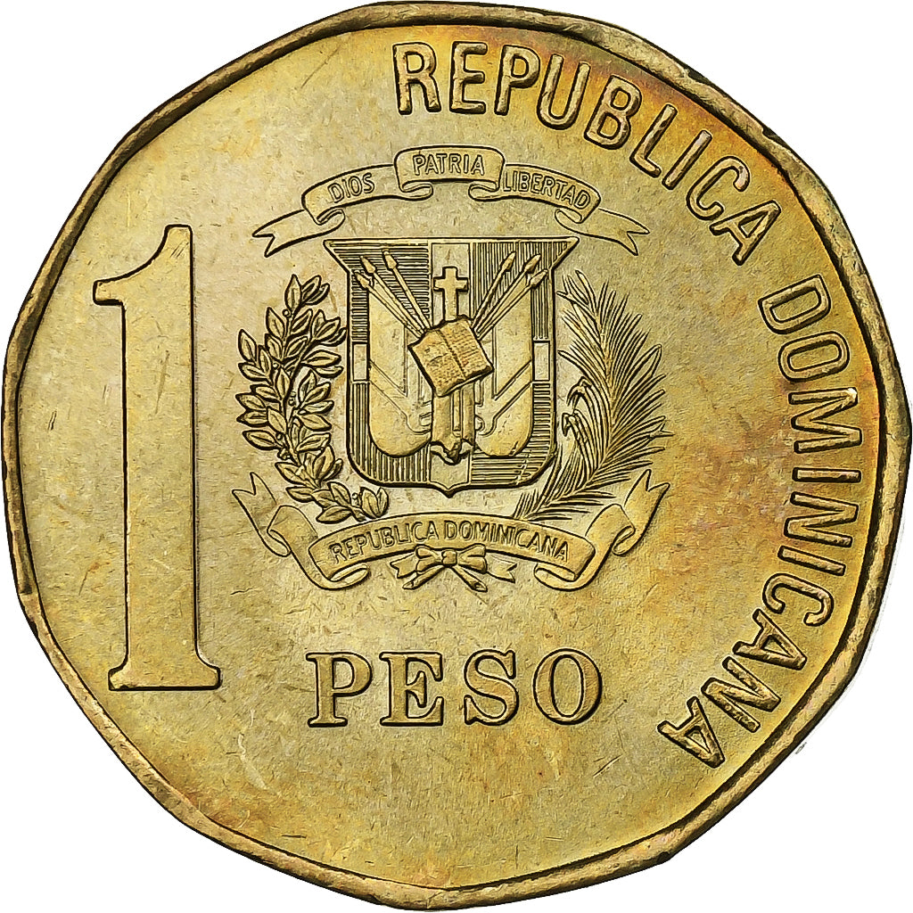 République Dominicaine, Peso, 2002, Laiton, SPL, KM:80.1