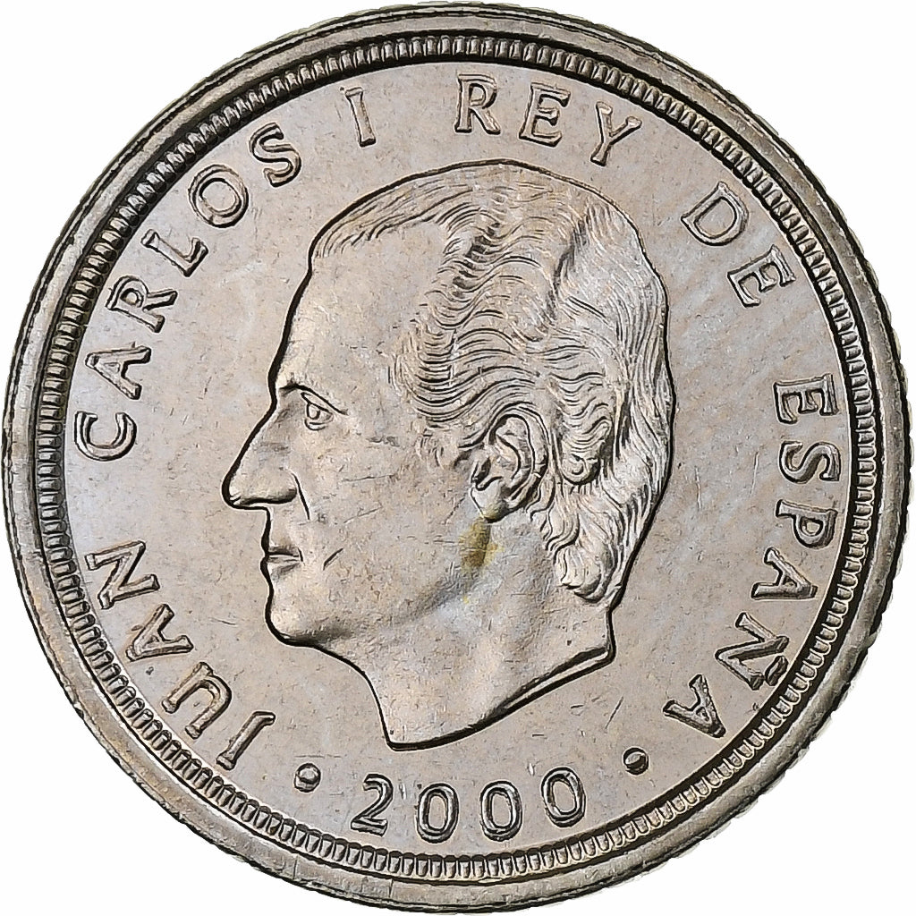 Spain, Juan Carlos I, 10 Pesetas, 2000, Copper-nickel, MS(63), KM:1012