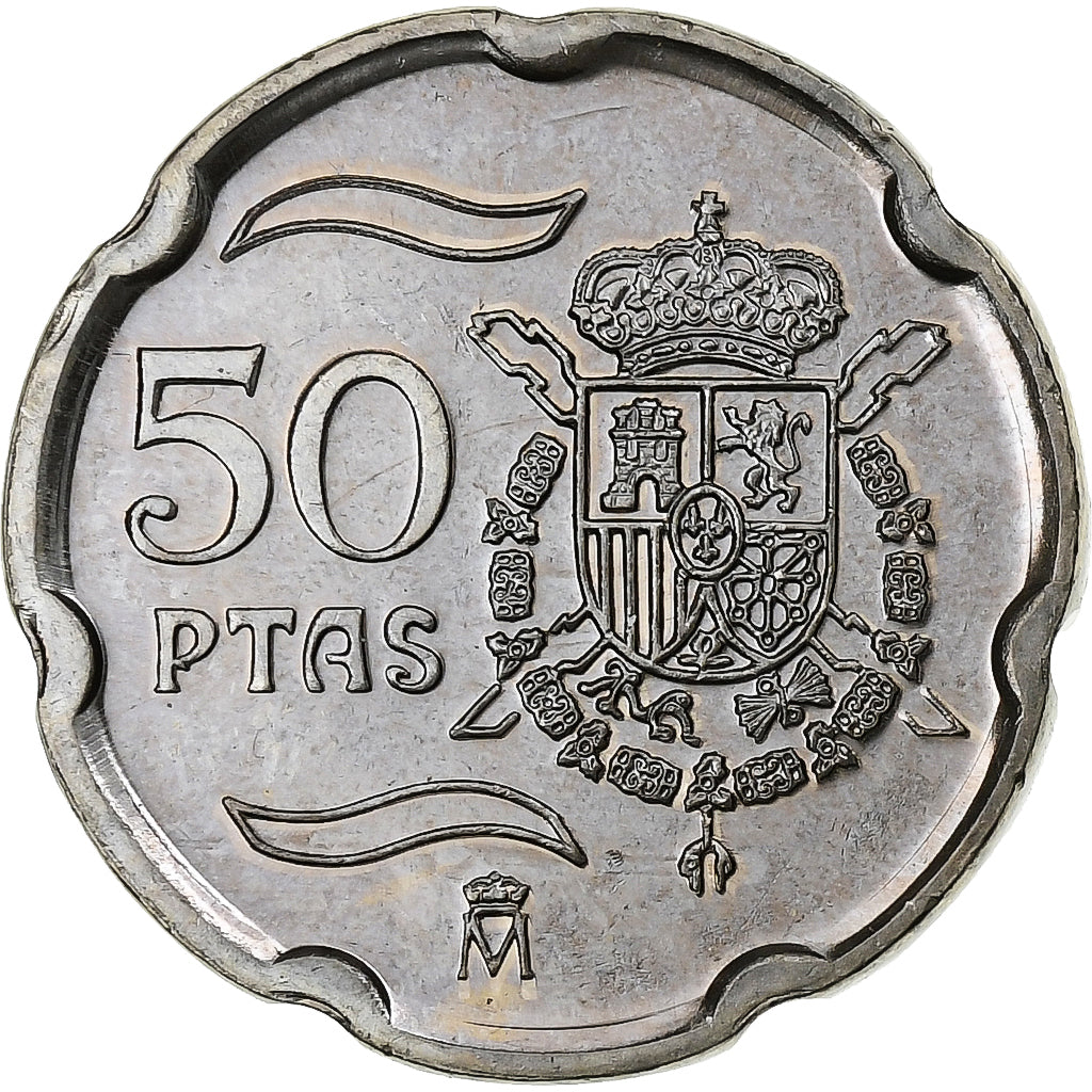 España, Juan Carlos I, 50 Pesetas, 2000, Madrid, Cobre - níquel, EBC, KM:991