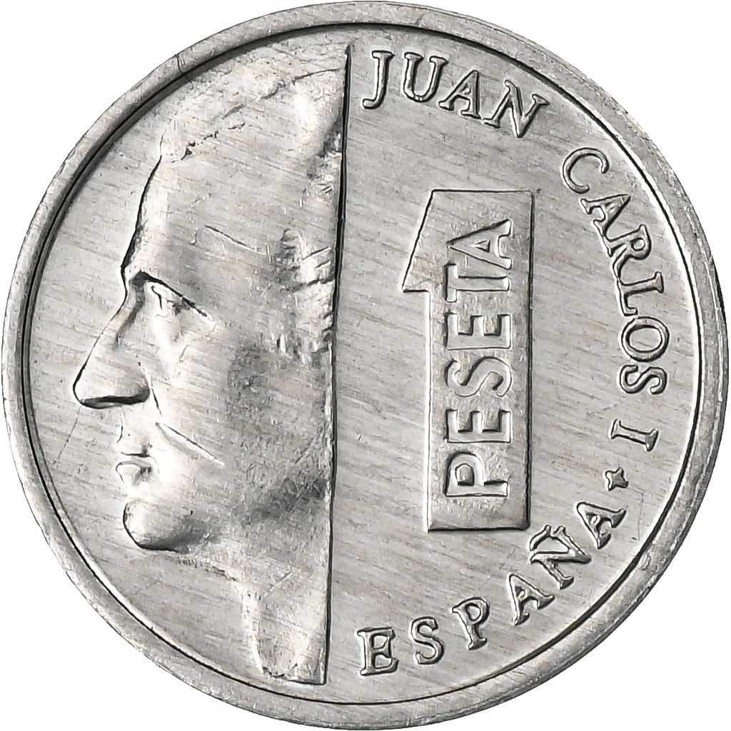Hiszpania, Juan Carlos I, Peseta, 2001, Aluminium, AU(55-58), KM:832