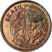 Brazil, Centavo, 1998, Copper Plated Steel, AU(55-58), KM:647
