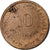ÍNDIA - PORTUGUESA, 10 Centavos, 1958, Bronze, EF(40-45), KM:30