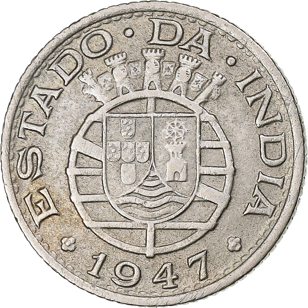Inde portugaise, 1/4 Rupia, 1947, Cupro-nickel, TTB+, KM:25