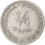 INDIA-PORTUGUESE, 1/4 Rupia, 1947, Copper-nickel, AU(50-53), KM:25