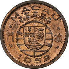 Macau, 5 Avos, 1952, Nickel-brass, EF(40-45), KM:1a