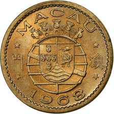 Macau, 10 Avos, 1968, Bronzo, SPL-, KM:2