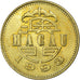 Macau, 50 Avos, 1993, British Royal Mint, Messing, VZ, KM:72
