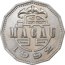 Macau, 5 Patacas, 1992, British Royal Mint, AU(55-58), Copper-nickel, KM:56