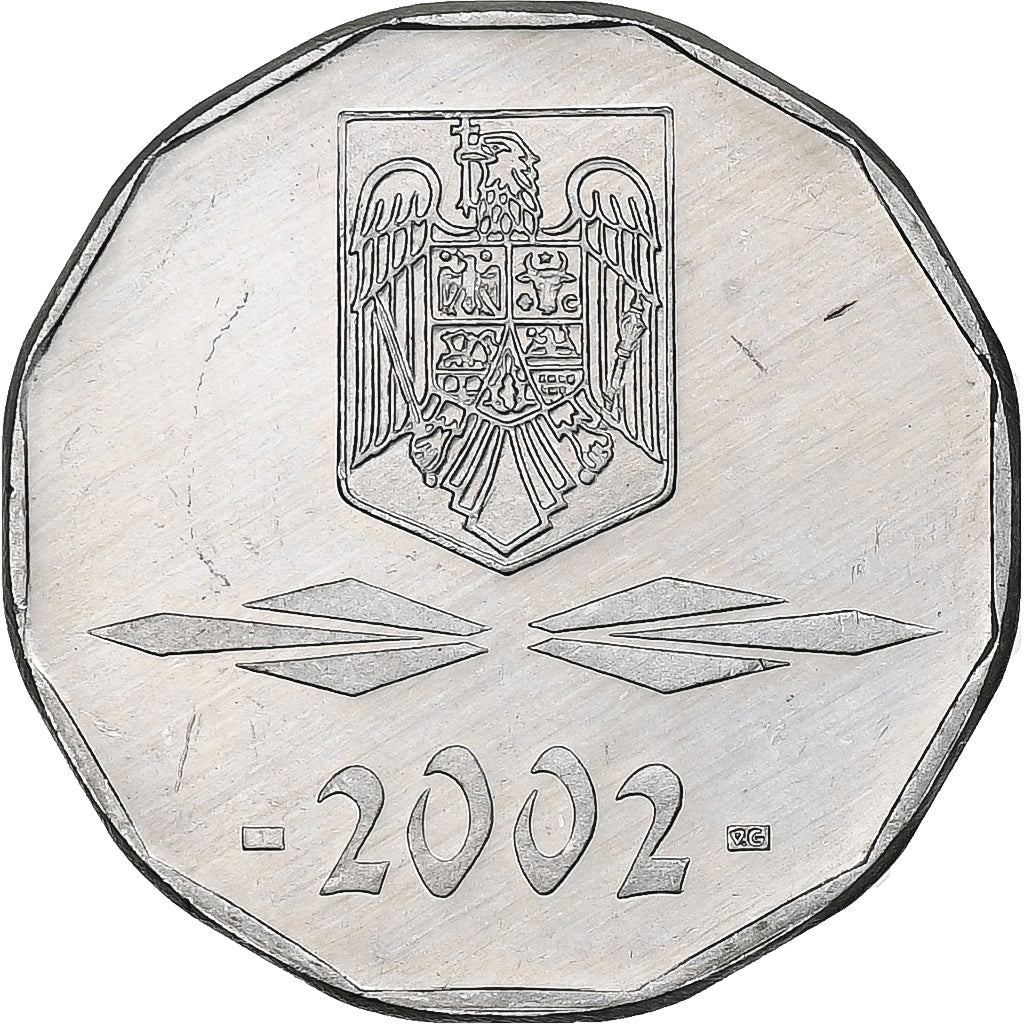Roumanie, 5000 Lei, 2002, Bucharest, Aluminium, SUP, KM:158