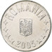 Roménia, 10 Bani, 2005, Bucharest, Aço Niquelado, EF(40-45), KM:191