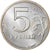 Russia, 5 Roubles, 1997, Moscow, Rame ricoperto in rame-nichel, SPL, KM:606