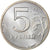 Russie, 5 Roubles, 1997, Moscou, Cupronickel plaqué cuivre, SPL, KM:606