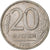 Russia, 20 Roubles, 1992, Saint Petersburg, Copper-nickel, EF(40-45), KM:314